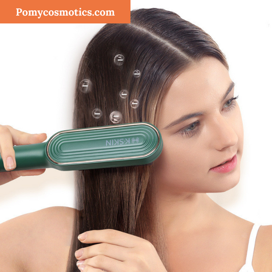 Negative Ion Hair Straightening Comb And Curling Iron